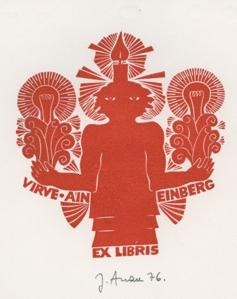 Virve, Ain Einberg ex libris 