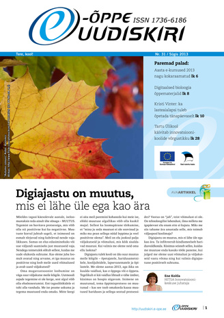 E-õppe Uudiskiri ; 31 (Sügis) 2013