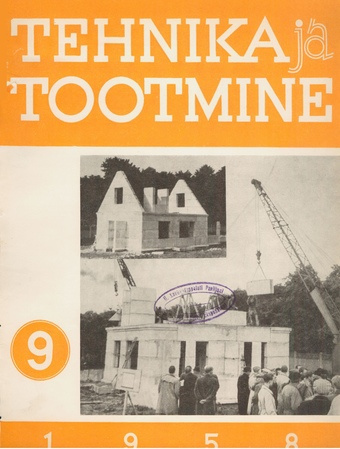 Tehnika ja Tootmine ; 9 1958-09