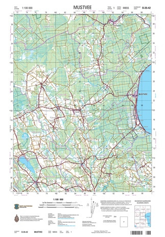 O-35-42 Mustvee : Eesti = Estonia 1:100 000 