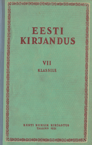 Eesti kirjandus VII klassile
