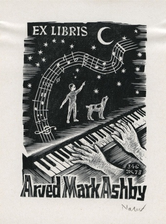 Ex libris Arved Mark Ashby 