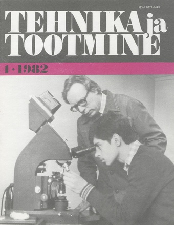 Tehnika ja Tootmine ; 4 1982-04