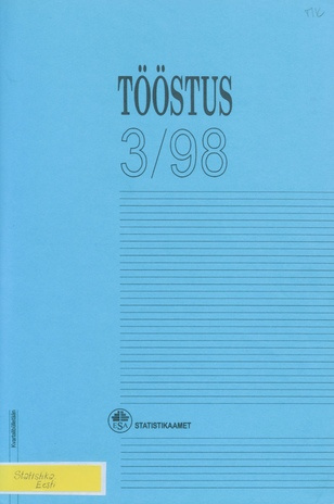 Tööstus : kvartalibülletään  = Industry kvartalibülletään ; 3 1998-12