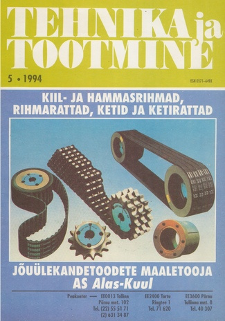 Tehnika ja Tootmine ; 5 1994-05