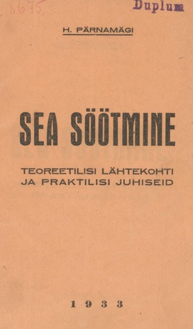 Sea söötmine : teoreetilisi lähtekohti ja praktilisi juhiseid