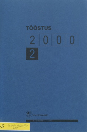 Tööstus : kvartalibülletään  = Industry kvartalibülletään ; 2 2000-10