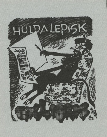 Hulda Lepisk ex libris 