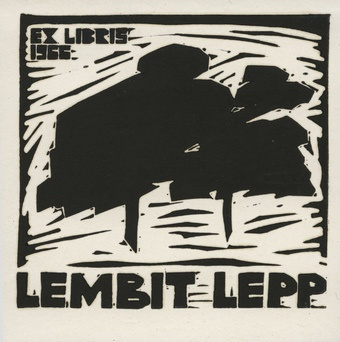 Ex libris 1966 Lembit Lepp 