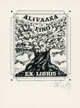 Alivaara Eino ex libris 