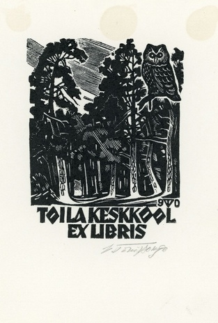 Toila Keskkool ex libris 