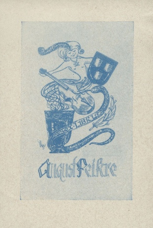 Ex libris August Peikre 