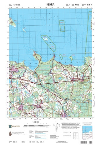 O-35-15 Kehra : Eesti = Estonia 1:100 000 