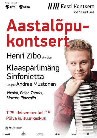 Aastalõpukontsert : Henri Zibo, Klaaspärlimäng Sinfonietta 
