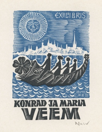 Ex libris Konrad ja Maria Veem 