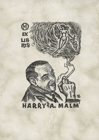 Ex libris Harry A. Malm 