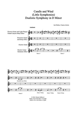 Candle and wind : Dualistic symphony in D minor (Little symphonies) 