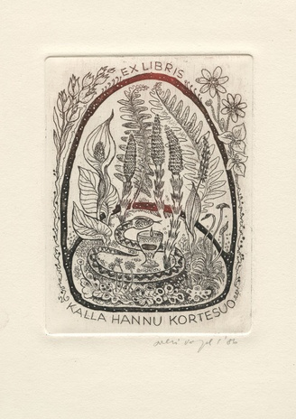 Ex libris Kalla Hannu Kortesuo 