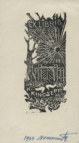 Ex libris H. Kingsepp 