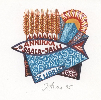 Annikka Saala-Jalli ex libris 1995 