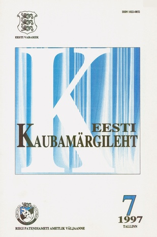 Eesti Kaubamärgileht ; 7 1997-07