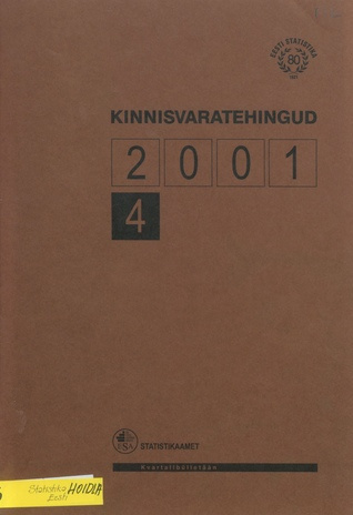 Kinnisvaratehingud : kvartalibülletään ; 4 2002-03