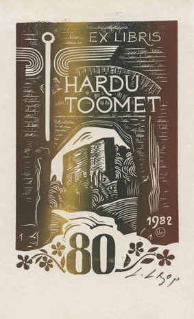 Ex libris Hardu Toomet 80 