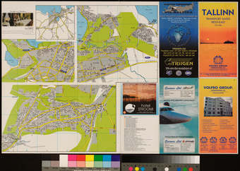 Tallinn : transport gates West-East : city map 