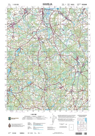 O-35-66 Kambja : Eesti = Estonia 1:100 000 