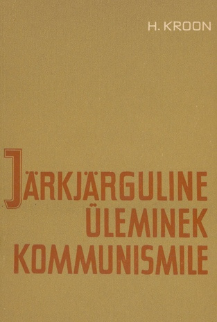 Järkjärguline üleminek kommunismile