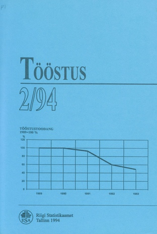 Tööstus : kvartalibülletään  = Industry kvartalibülletään ; 2 1994