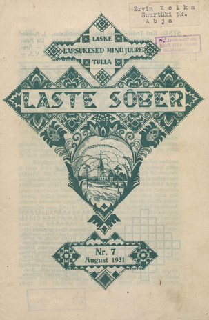 Laste Sõber ; 7 1931-08