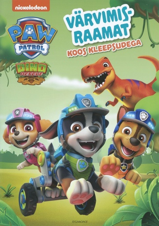 Paw Patrol : värvimisraamat koos kleepsudega. Dino rescue" 