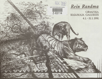 Rein Randma graafika Kalamaja Galeriis, 4.1.-31.1.1991 : näitusekataloog