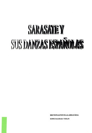 Sarasate y sus danzas espanolas