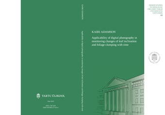 Applicability of digital photography in monitoring changes of leaf inclination and foliage clumping with time 