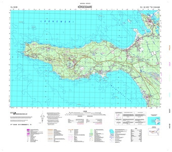 O-34-45-AB Kõrgessaare : Eesti = Estonia 1:50 000 