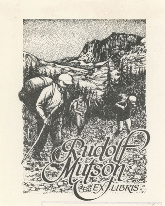 Rudolf Mutson ex libris 