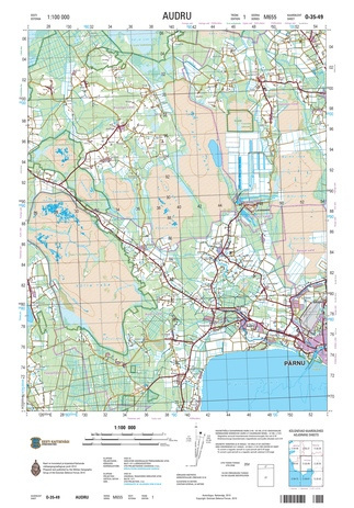 O-35-49 Audru : Eesti = Estonia 1:100 000 