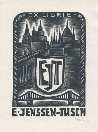 Ex libris E. Jenssen-Tusch 