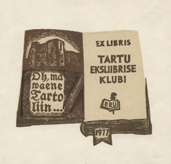 Ex libris Tartu Eksliibriseklubi 