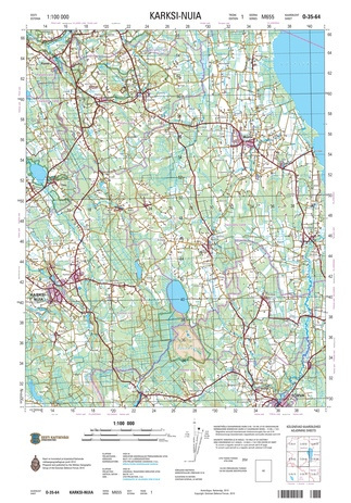 O-35-64 Karksi-Nuia : Eesti = Estonia 1:100 000 