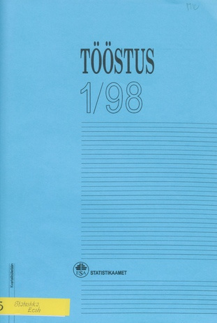 Tööstus : kvartalibülletään  = Industry kvartalibülletään ; 1 1998-07