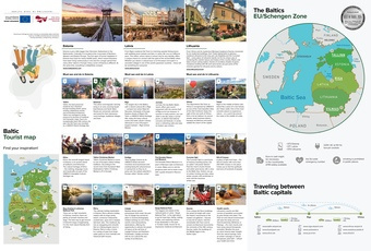 Baltic tourist map