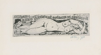 Ex libris Maria Magdalena Otamendi de Olaciregui 