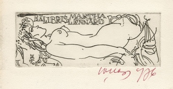 Ex libris Martha Lennard 