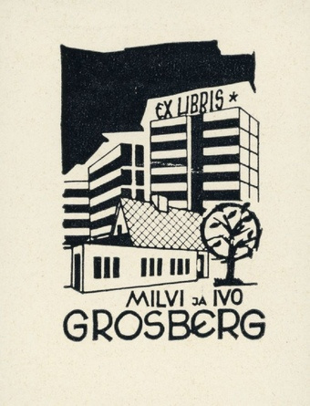 Ex libris Milvi ja Ivo Grosberg 