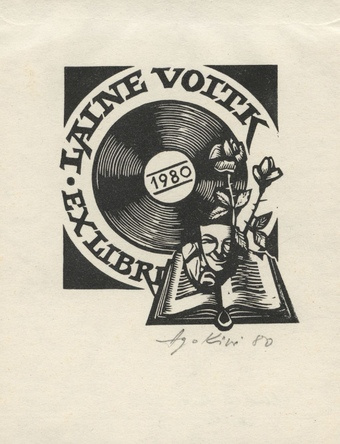 Laine Voitk ex libris 