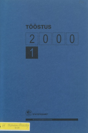 Tööstus : kvartalibülletään  = Industry kvartalibülletään ; 1 2000-07