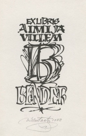 Ex libris Aimi ja Villem Bender 